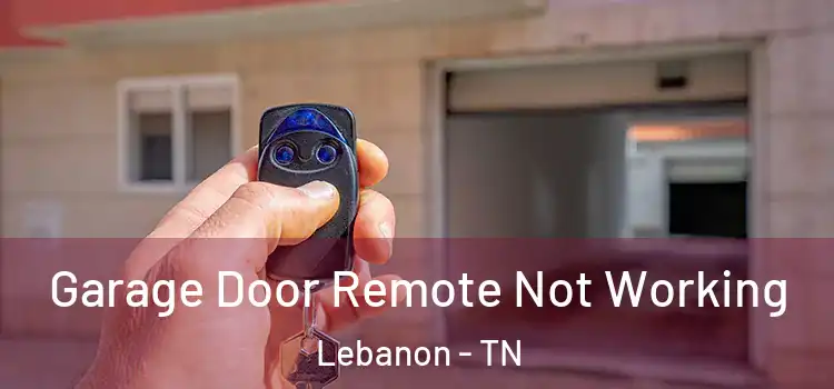  Garage Door Remote Not Working Lebanon - TN